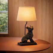 Jack Russell LED Table Lamp 2.5W 3000K Natural & Brushed Black Copper