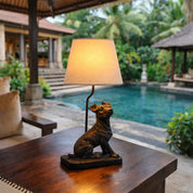 Jack Russell LED Table Lamp 2.5W 3000K Natural & Brushed Black Copper