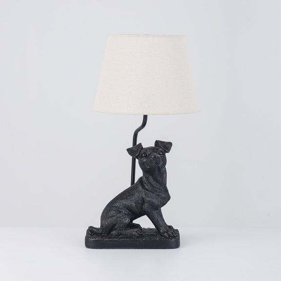 Jack Russell LED Table Lamp 2.5W 3000K Natural & Brushed Black Copper