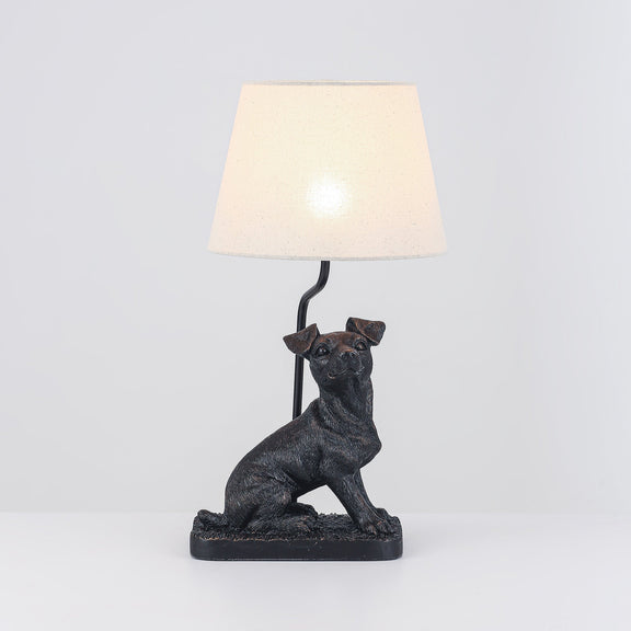 Jack Russell LED Table Lamp 2.5W 3000K Natural & Brushed Black Copper