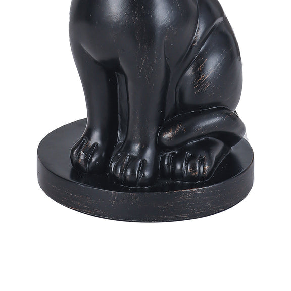 Upward Looking Cat LED Table Lamp 2.5W 3000K Natural & Brushed Black Copper