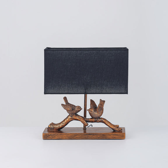 Birds on Branch LED Table Lamp 2.5W 3000K Brushed Gold & Black