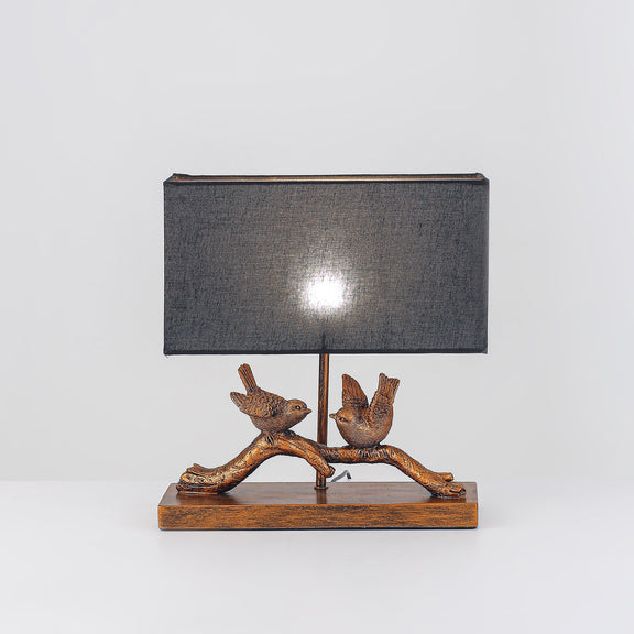 Birds on Branch LED Table Lamp 2.5W 3000K Brushed Gold & Black