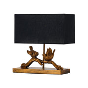 Birds on Branch LED Table Lamp 2.5W 3000K Brushed Gold & Black