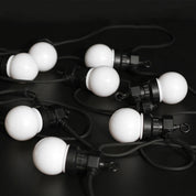 LED Festoon 10 Lights Black Opal RGBW