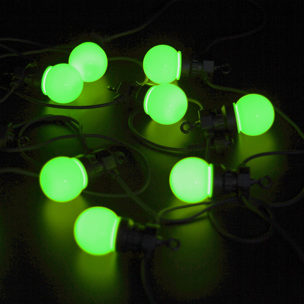 LED Festoon 10 Lights Black Opal RGBW