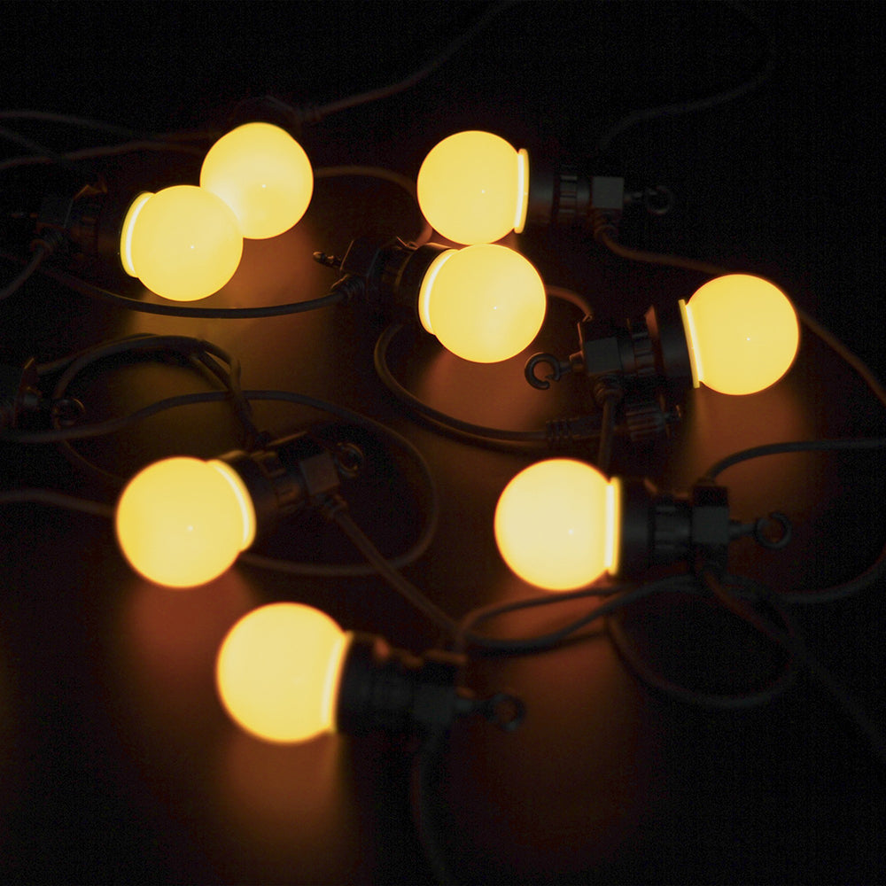 LED Festoon 10 Lights Black Opal RGBW