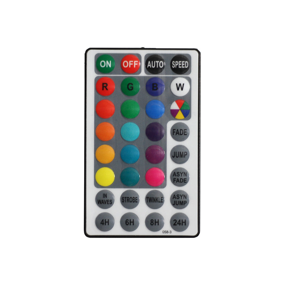 LED Festoon 10 Lights Black Opal RGBW