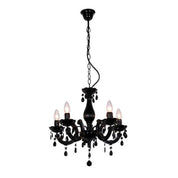La Spezia 5-Light Acrylic Chandelier Light in Black