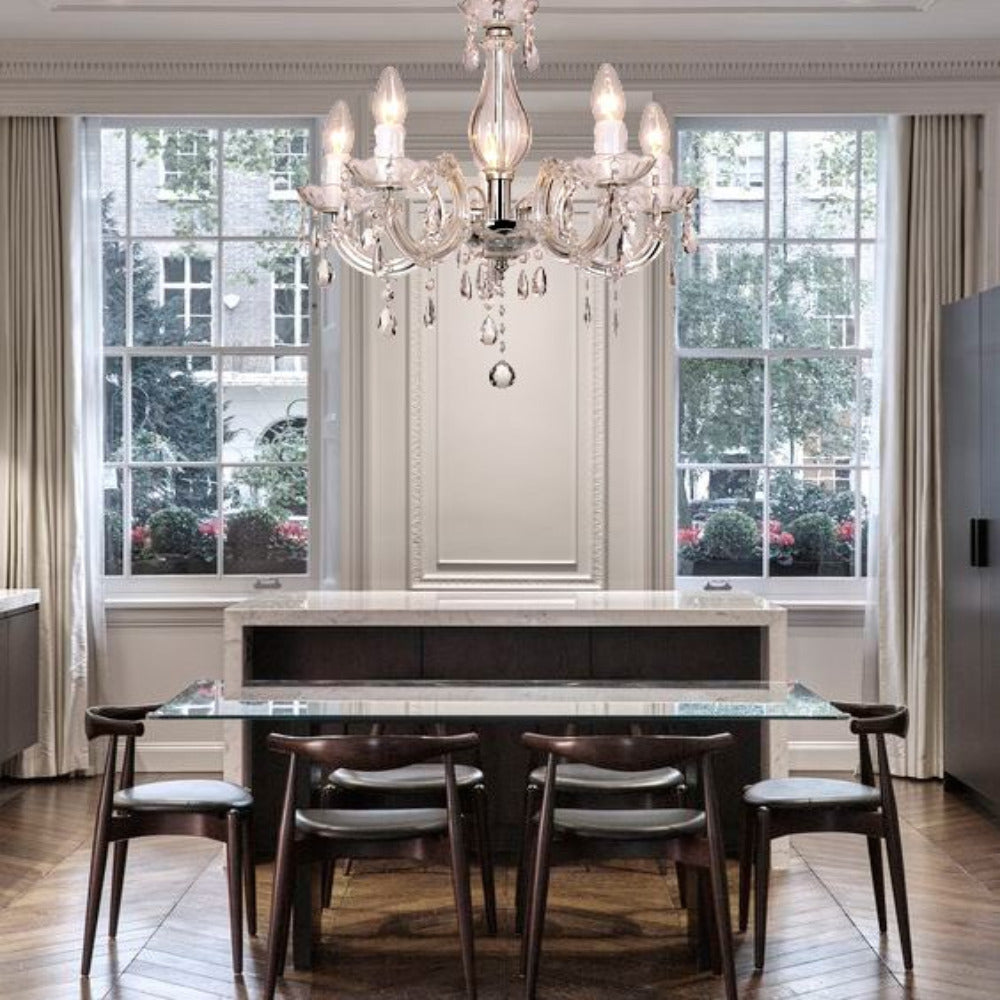 La Spezia 5-Light Acrylic Chandelier Light in Clear