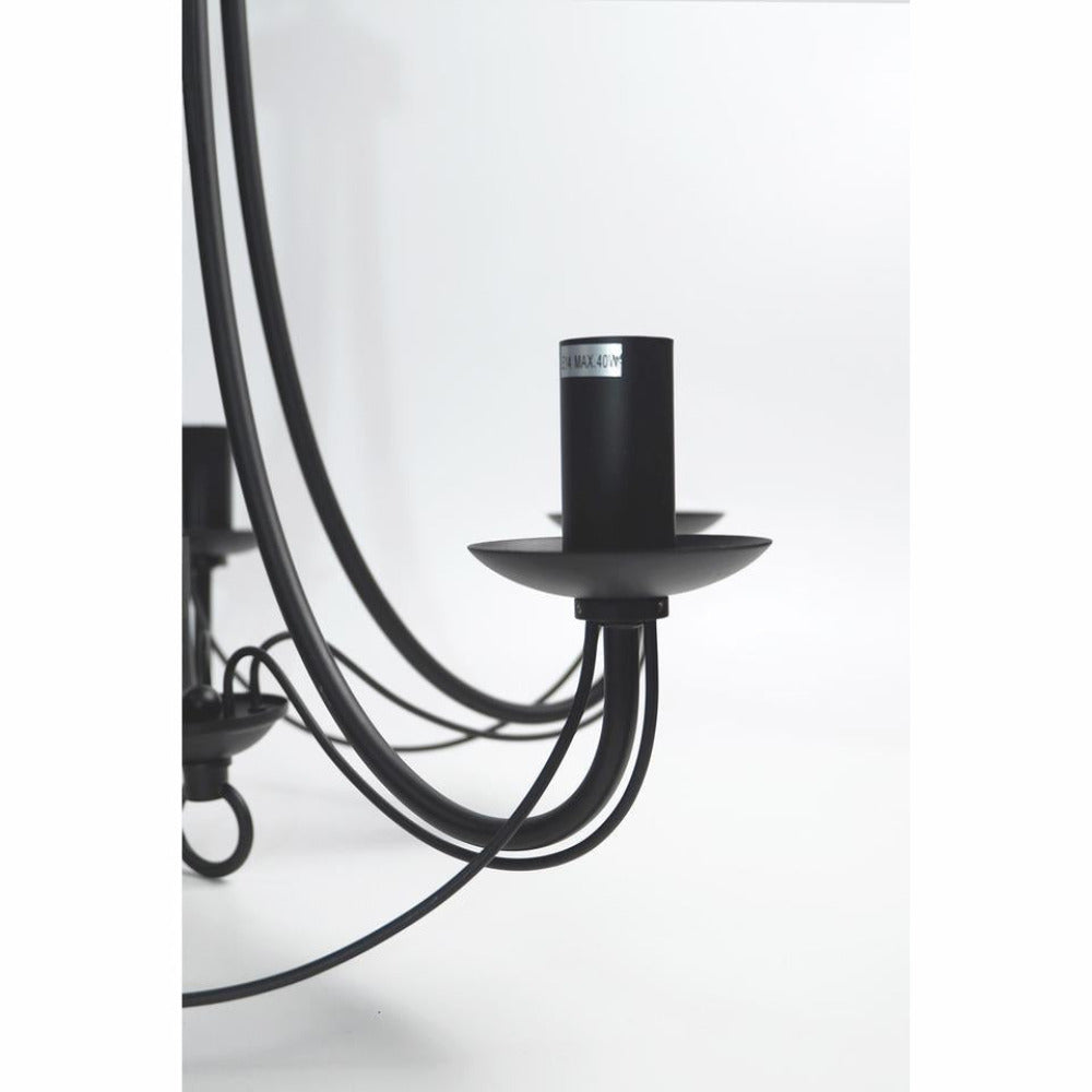 Zanzibar Chandelier 5 Light - Black
