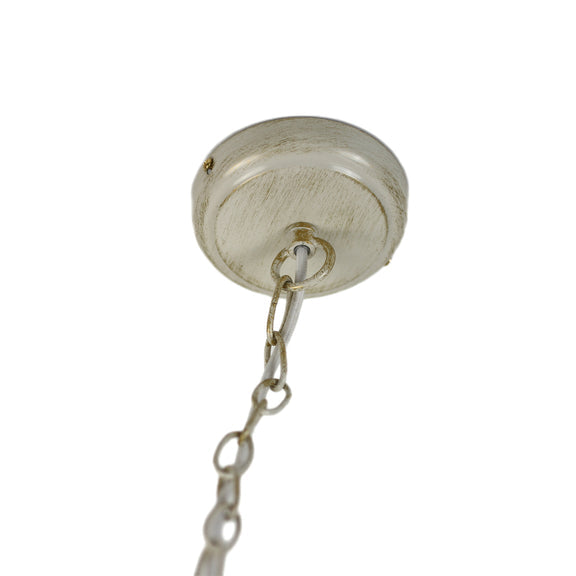 Stella 3 Lights Chandelier Ivory & Brushed Gold