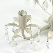 Stella 3 Lights Chandelier Ivory & Brushed Gold