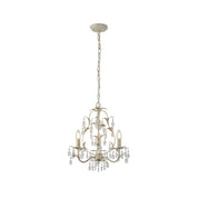Stella 3 Lights Chandelier Ivory & Brushed Gold