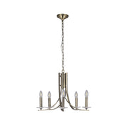 Corrine 5 Light Chandelier Antique Brass