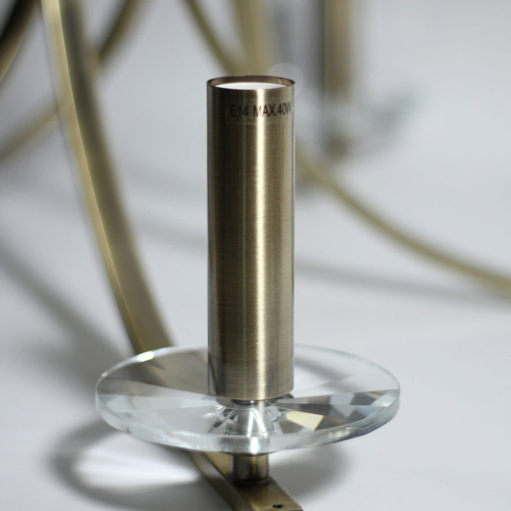 Corrine 5 Light Chandelier Antique Brass