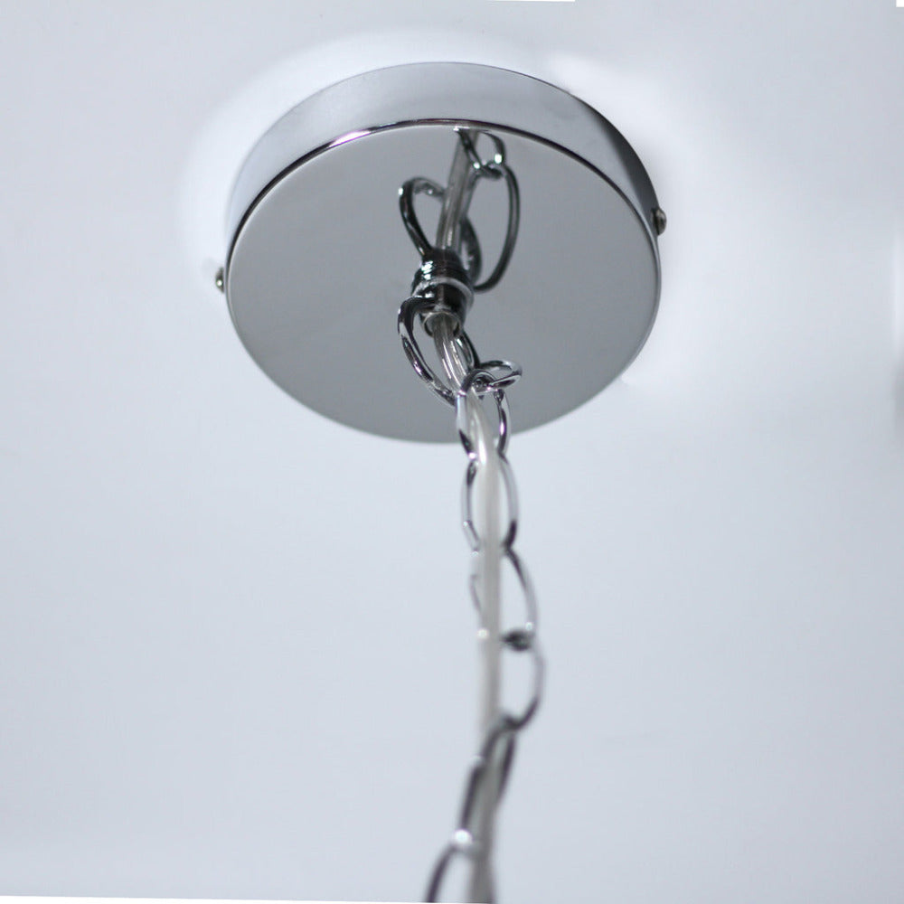 Rovert 8 Light Large Chandelier Chrome & Smoke