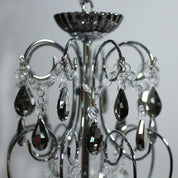 Rovert 8 Light Large Chandelier Chrome & Smoke