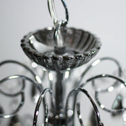 Rovert 8 Light Large Chandelier Chrome & Smoke