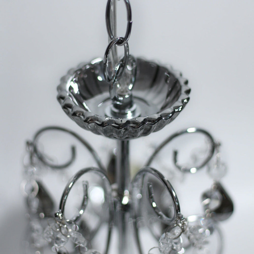 Rovert 5 Light Small Chandelier Chrome & Smoke