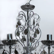Rovert 5 Light Small Chandelier Chrome & Smoke