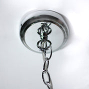Baroque 1 Light Small Chandelier Chrome & Clear