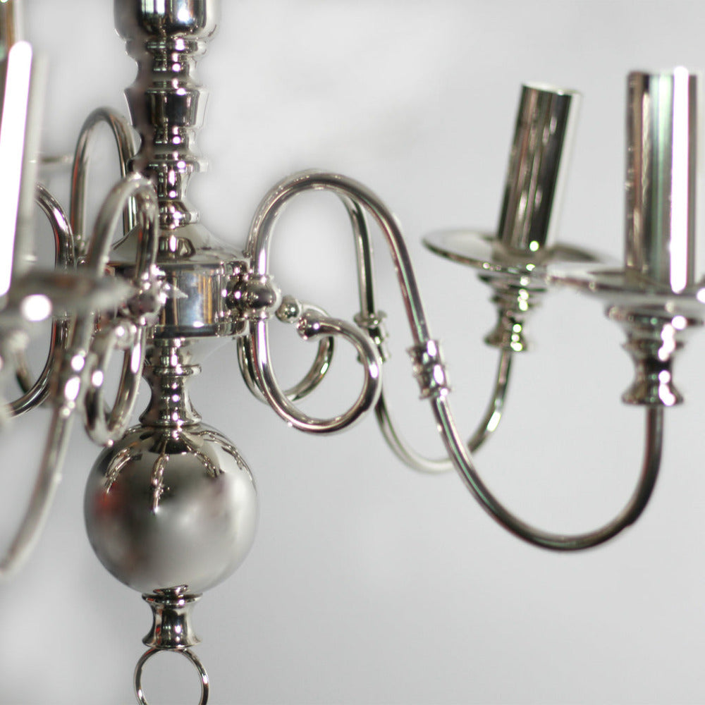 Ganeed Rustic 5 Light Small Chandelier Polished Nickel
