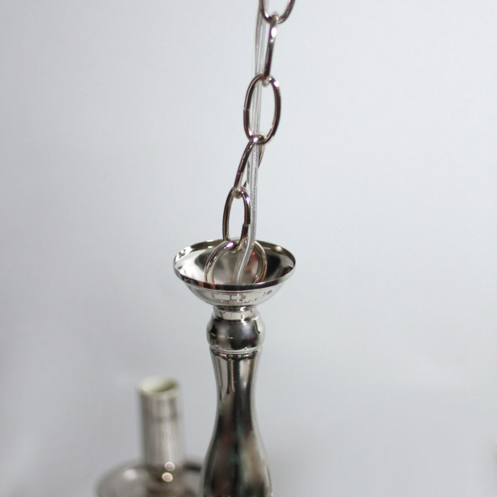 Ganeed Rustic 5 Light Small Chandelier Polished Nickel
