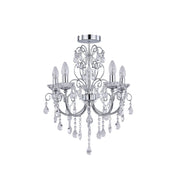 Renaissance 5 Light Large Chandelier Chrome