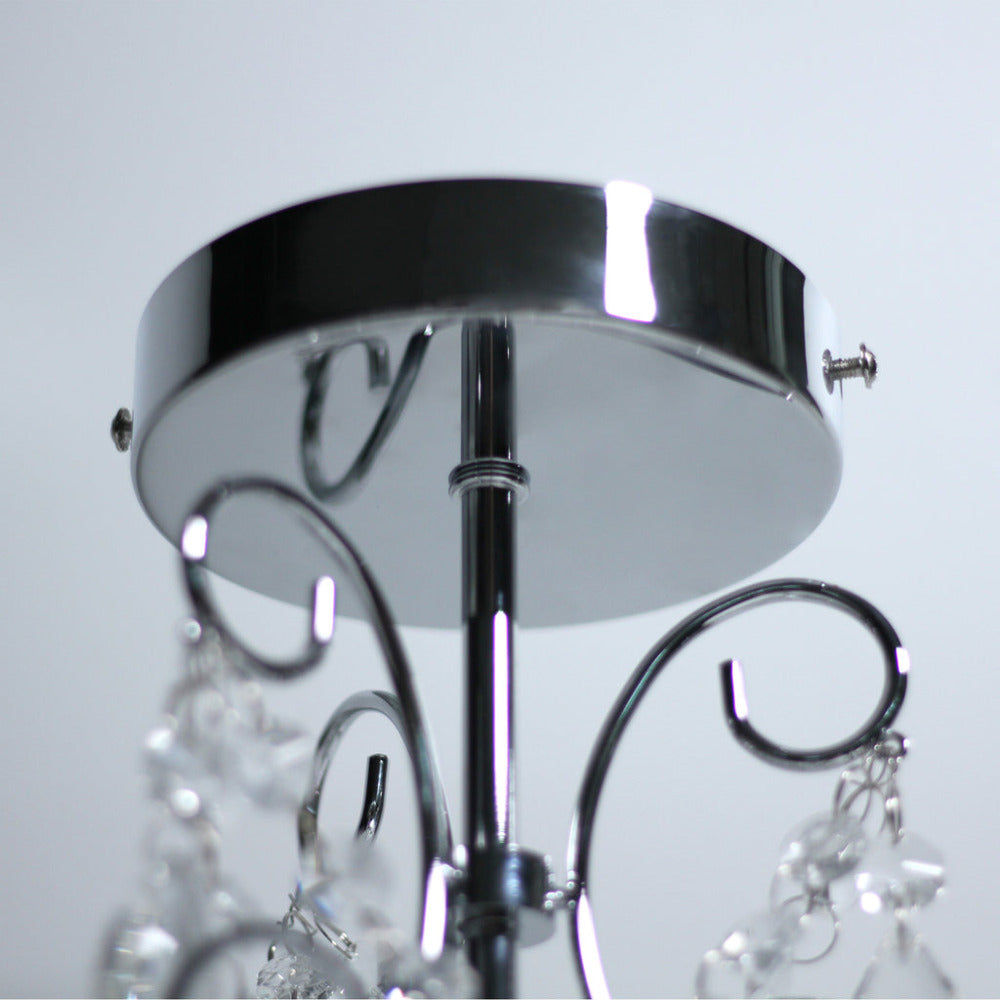 Renaissance 3 Light Small Chandelier Chrome