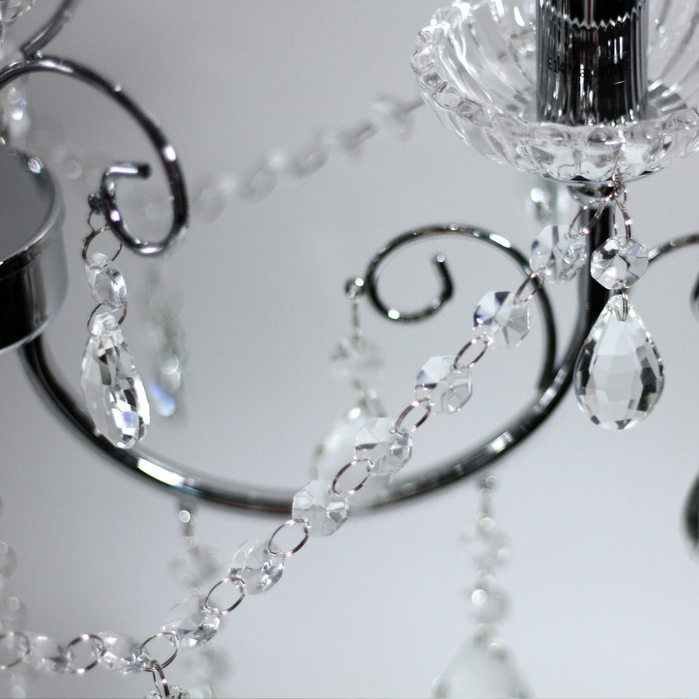 Renaissance 3 Light Small Chandelier Chrome