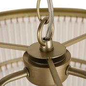 Greer 4 Light Chandelier Gold & Frosted Glass