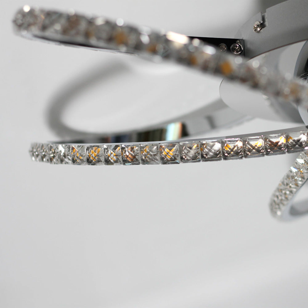 Irie Dimmable 5 Lights LED Ceiling Light - Chrome