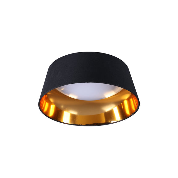 Flushella LED Flush Mount Light 10W 3CCT Black