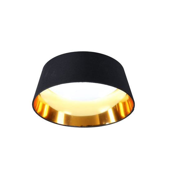 Flushella LED Flush Mount Light 10W 3CCT Black