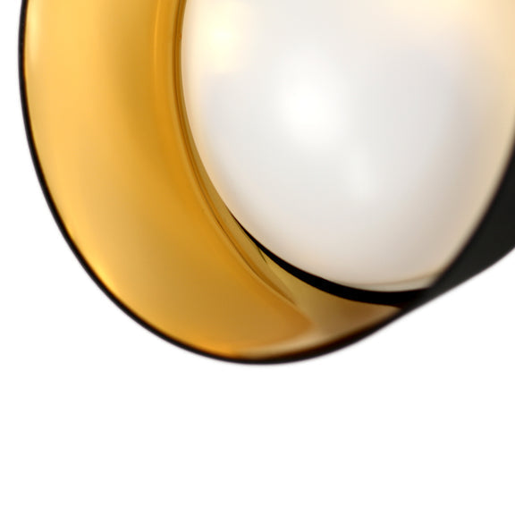 Flushella LED Flush Mount Light 10W 3CCT Black