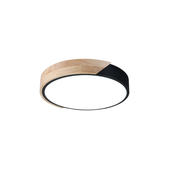 Celestia LED Large Flush Mount Light 24W 3CCT Black
