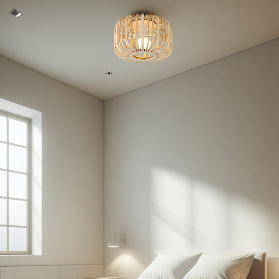 Canaya Flush Mount Light White & Natural