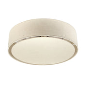 Linea Flush Mount Light White & Linen
