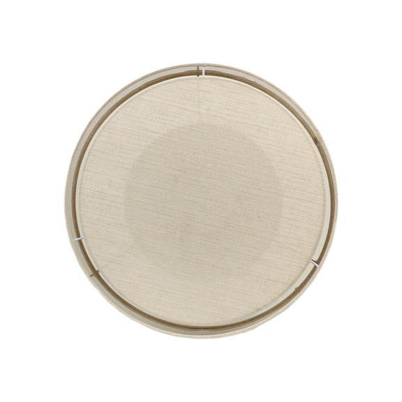 Linea Flush Mount Light White & Linen