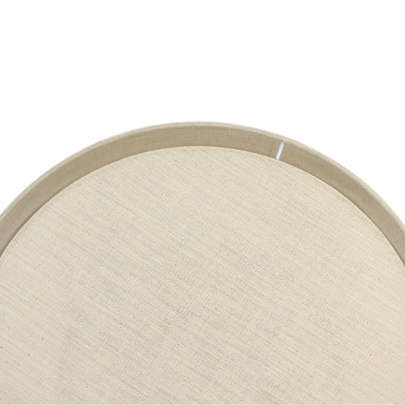 Linea Flush Mount Light White & Linen
