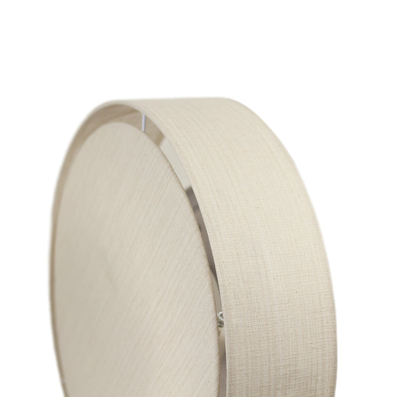 Linea Flush Mount Light White & Linen