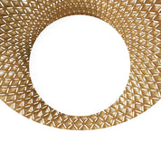 Orbis Flush Mount Light Brushed Yellow with Black & Opal