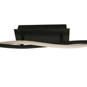 Rio LED Metal Flush Mount Light 12W 3000K Matt Black
