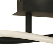Rio LED Metal Flush Mount Light 12W 3000K Matt Black