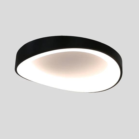 Hayley Large LED Flush Mount Light 40W Tri Colour Black
