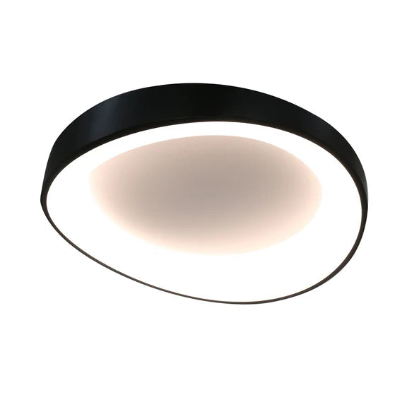 Hayley Large LED Flush Mount Light 40W Tri Colour Black