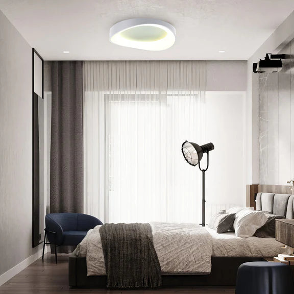 Hayley Small LED Flush Mount Light 24W Tri Colour White