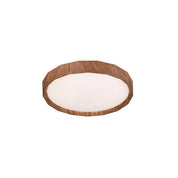 Irene Small LED Flush Mount Light 18W Tri Colour Wood & White