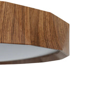 Irene Small LED Flush Mount Light 18W Tri Colour Wood & White